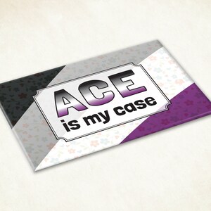 Ace pride flag magnet. Coming out gift for asexual image 3