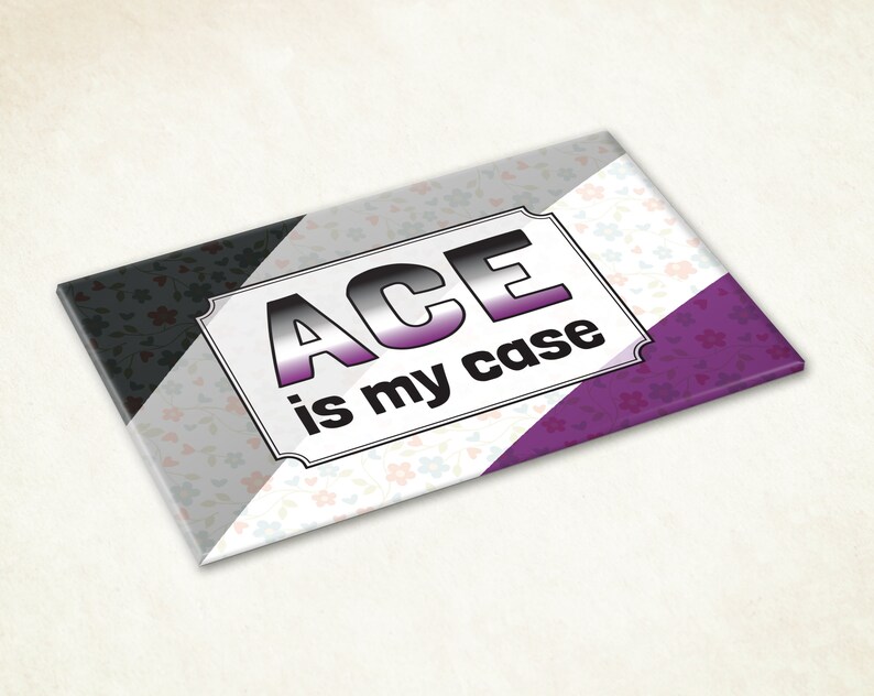 Ace pride flag magnet. Coming out gift for asexual image 3