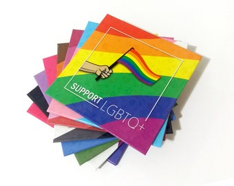 LGBTQ pride flag coasters - choose your own set