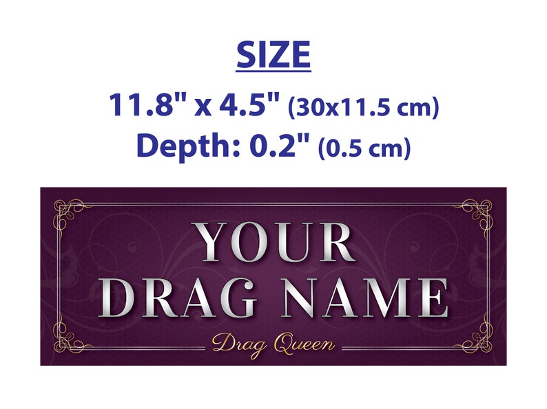 Personalized Drag name sign for queen or king performer image 6