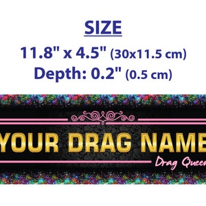 Personalized Drag name sign for queen or king performer image 5