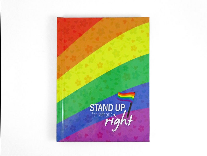 LGBTQ pride flag notebook with hard cover image 7