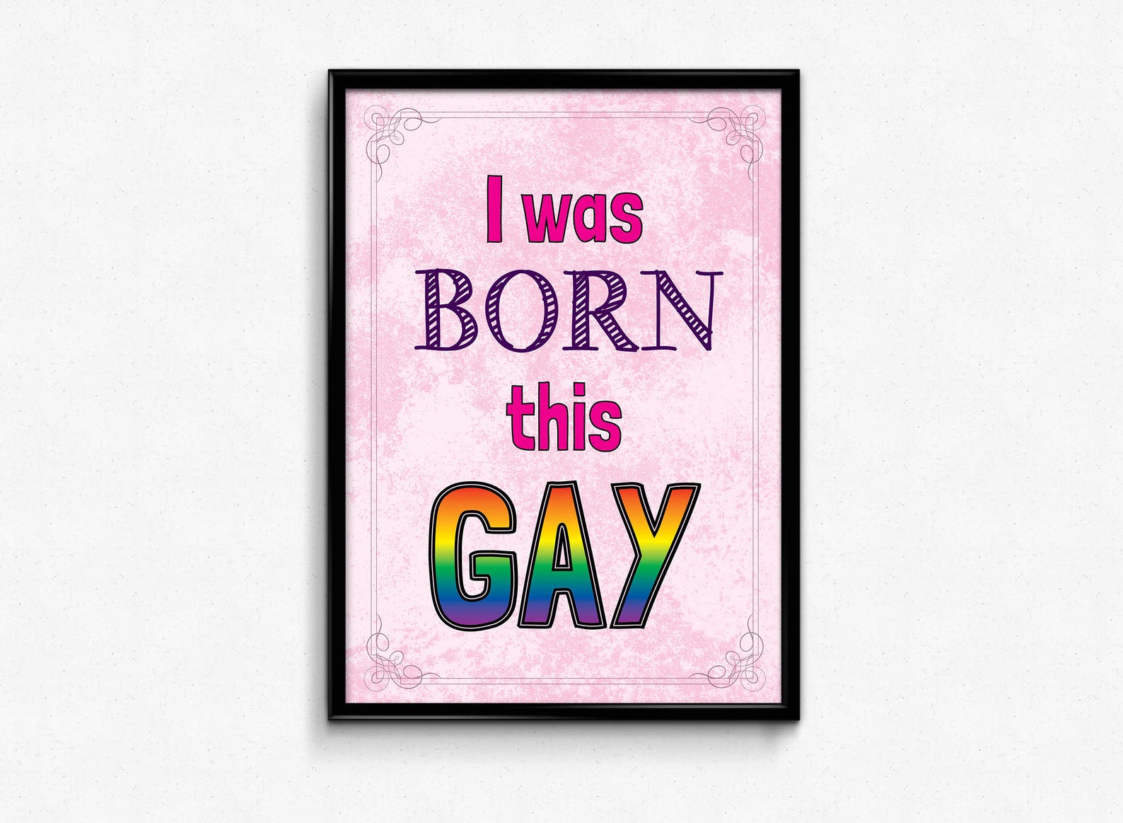 Gay Pride Quote Poster Wall Decor Art Gay Couples Love Gift Etsy