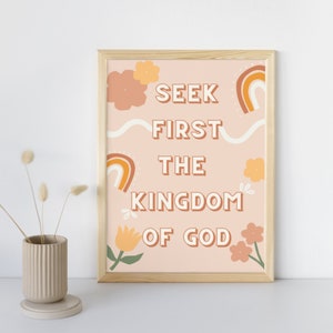 Printable Bible Verse Wall Art | Y2K Scripture Print, Digital Instant Download File, Living Room, Bedroom or Nursery Decor