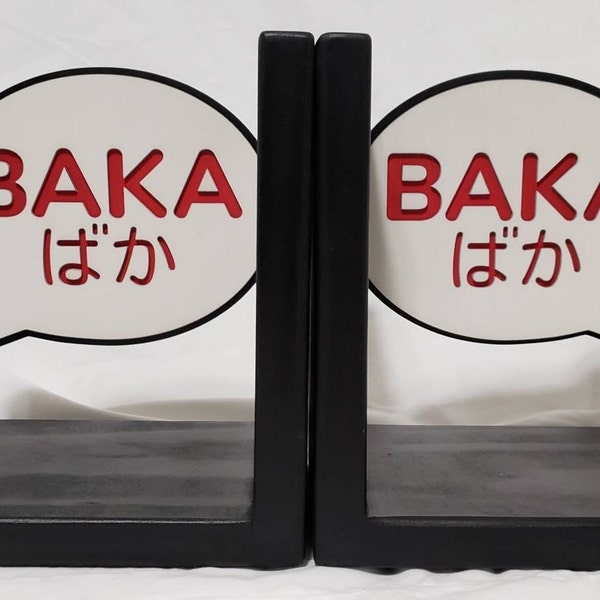 Anime Bookends Manga Etsy