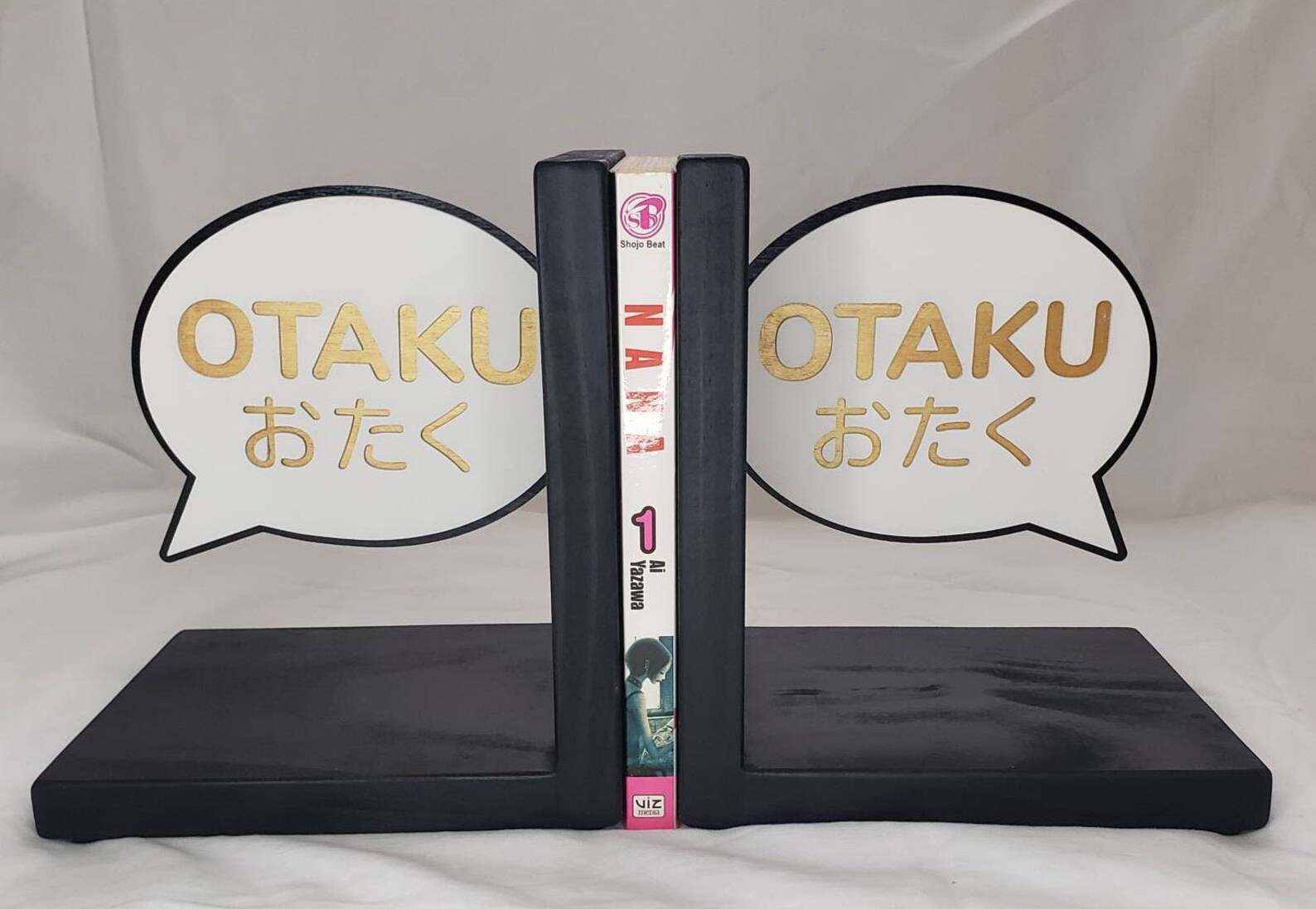 Japanese Anime Phrase OTAKU Manga Inspired Bookends Gift Etsy