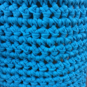 Turquoise chunky scarf image 3