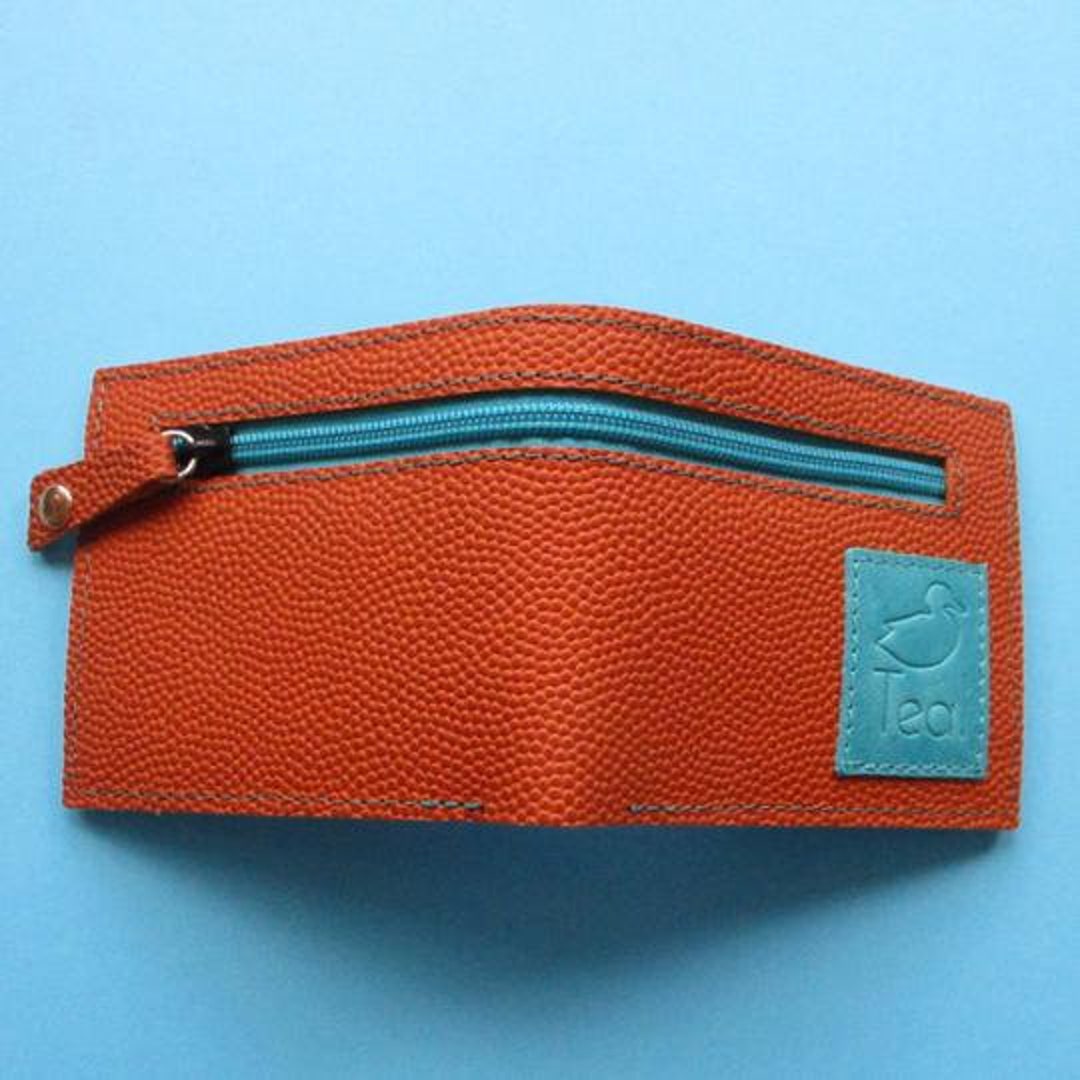 Basketball Leather Wallet With Zip Etsy