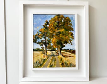 Autumn in Lucan, framed original painting