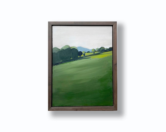 Solace on the Greenway #1, acrylic on canvas panel, framed