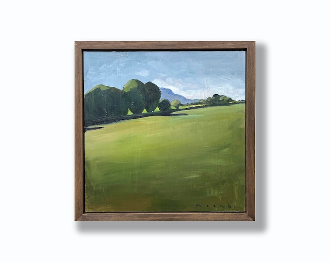 Solace on the Greenway # 2, acrylic on panel, framed