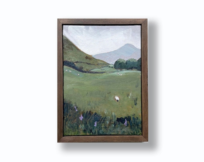 Solace in Killateeaun, Acrylic on canvas panel, framed