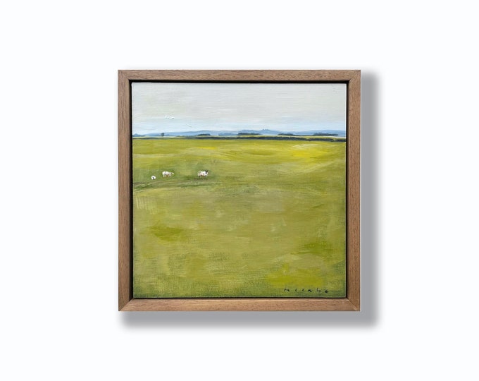 Solace in the Curragh (2021) Acrylic on panel, framed