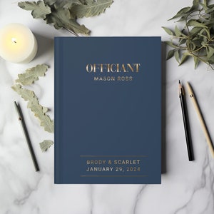 Personalized Officiant Gift, Officiant Book, Custom Gifts for Wedding Officiant, Officiant Gift for Men or Women, Wedding Officiant Book