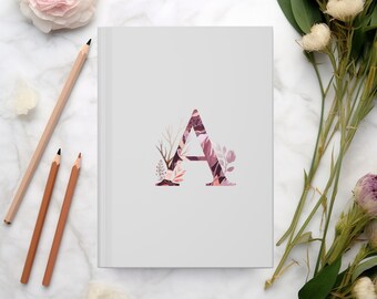 Personalized Floral Monogram Journal: Custom Name Notebook