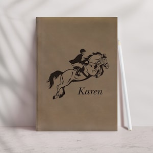 The Equestrian Journal, Personalized Horse Journal, Horse Lover Notebook, Gift for Horse Lover, Hippology Notebook, Young Riders Journal
