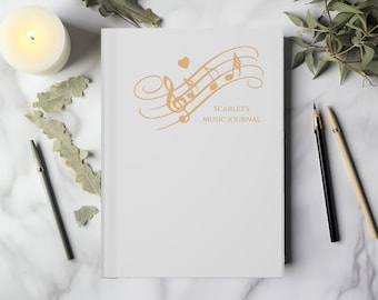 Personalized Lyric Journal: Custom Songwriter's Music Notebook