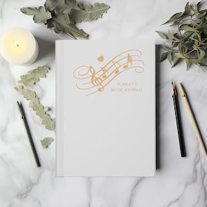 Personalized Lyric Journal, Custom Songwriters Notebook, Musician Song Diary, Writing Music Notebook, Songwriting Gift, Musician Gift