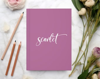 Personalized Hardcover Journal: Monogram Name Diary