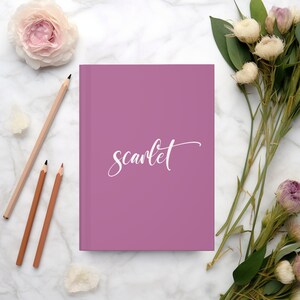 Personalized Monogram Journal, Customized Hardcover Journal, Journal with Name, Personalized Notebook, Personalized Diary, Gift for Her