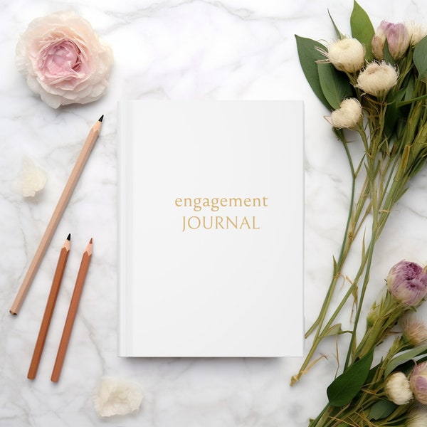 Engagement Journal, Memory Book, Engagement Gift for Bride, Couples Engagement Party Present, Wedding Planner for Bridal Shower, For Her