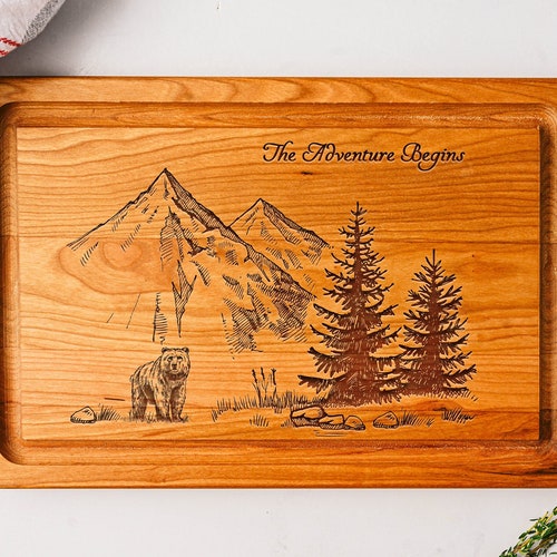 Bear Kitchen Decor the Adventure Begins Mountain Home Decor Etsy