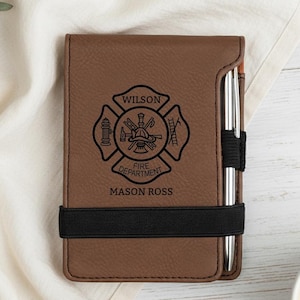 Personalized Firefighter Gift - Firefighter Notepad with Pen-2
