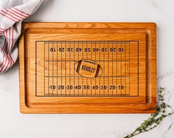 Football Cutting Board, Football Gifts, Football Kitchen Decor, Football Party Decor, Superbowl Party, Football Fan Gift, Football Fan Decor