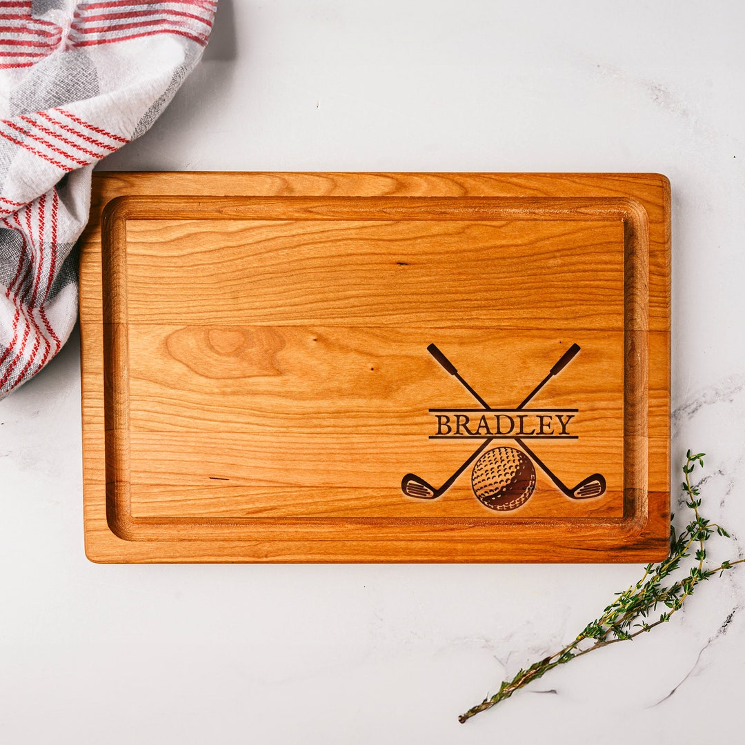 Golf Cutting Board, Custom Cutting Board, Personalized Cutting Board