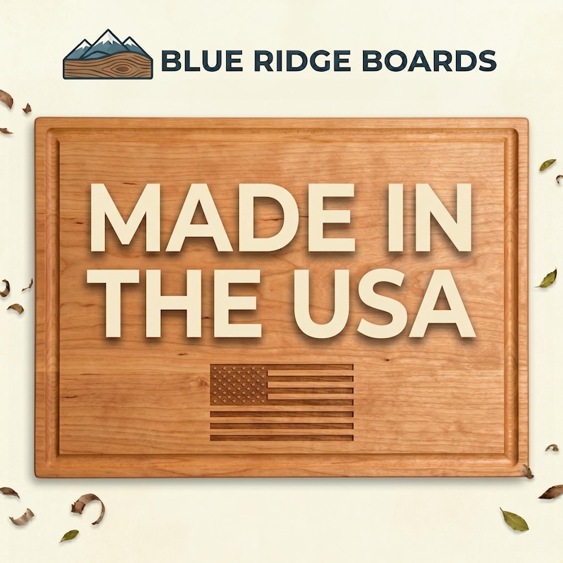 BlueRidgeBoards Appalachian Trail Map Cutting Board
