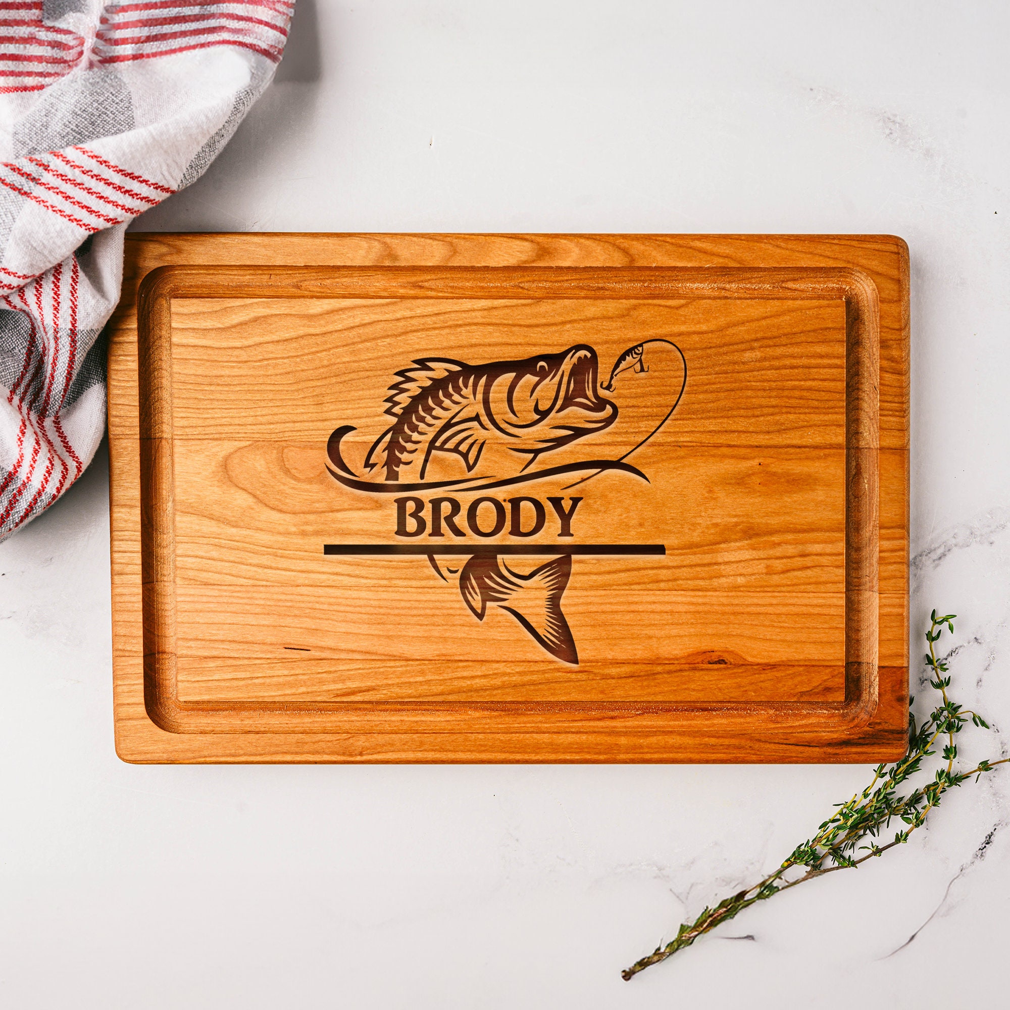 SBNC FISH LOGO SBNC FISH CUTTING BOARD