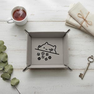 Cat Throwing Dice DnD Dice Tray-15