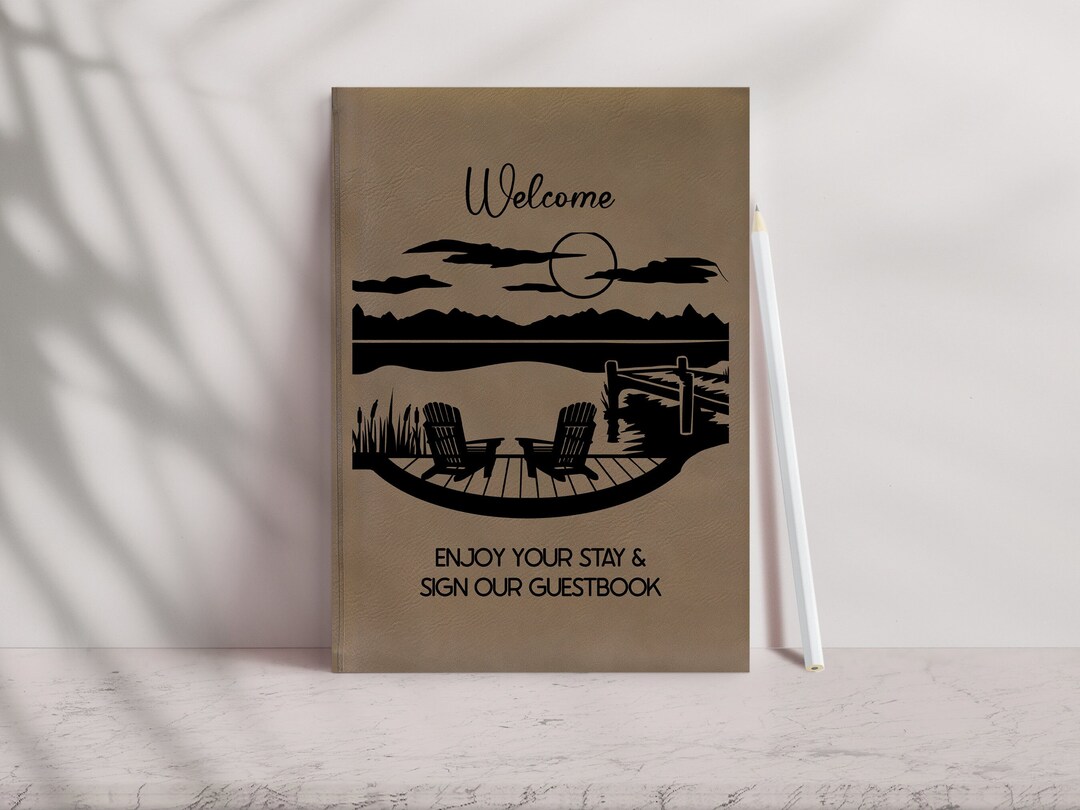 Vacation Home Guest Book, Custom Airbnb Rental House Book