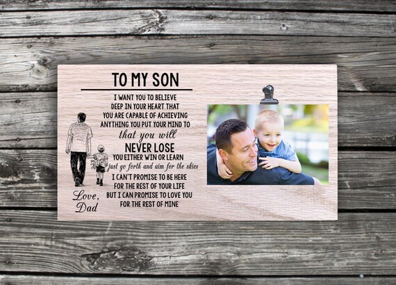 dad and son picture frame