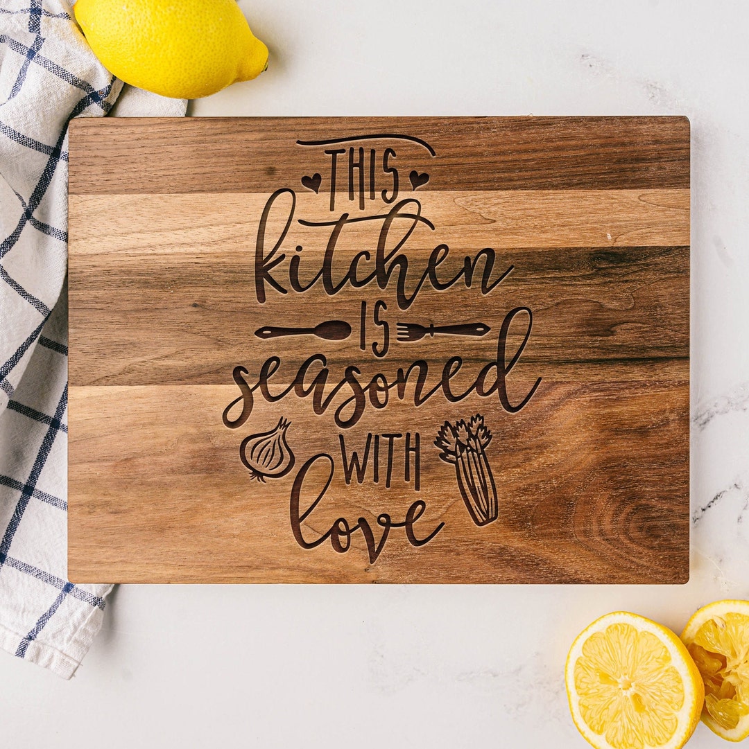 Seasoned With Love Sign Kitchen Decor Kitchen Signs Etsy