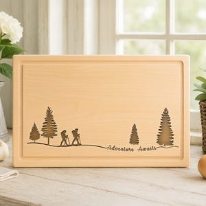 Personalized Adventure Awaits Cutting Board: Hiking Charcuterie Board