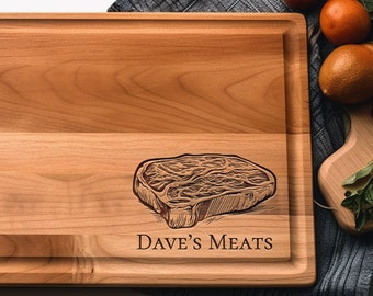 Planche à découper personnalisée pour barbecue, planche à découper pour la viande, cadeau fête des pères pour papa, cadeau grand-père, cadeau pour frère, planche à découper de chef personnalisée