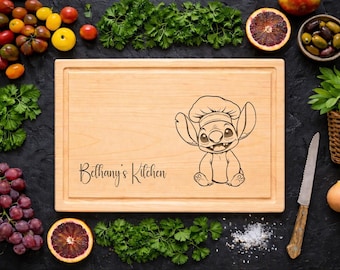 Personalized Stitch  Wood Cutting Board .99