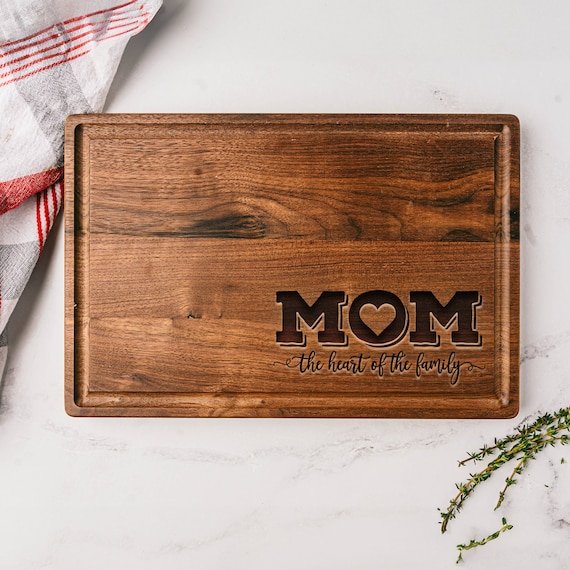 Mom Cutting Board, the Heart of the Family, Mothers Day