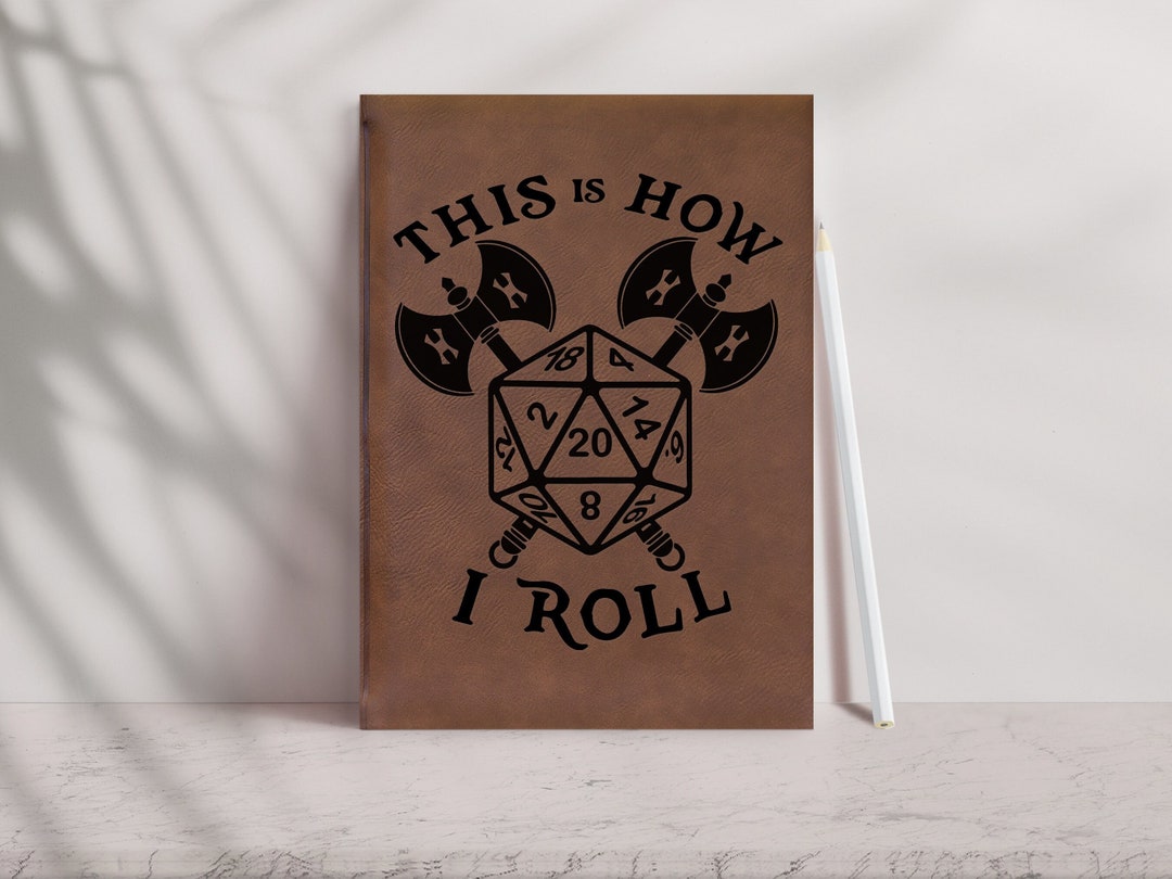 Leather DND Journal Engraved DND Notebook DND Accessories Etsy