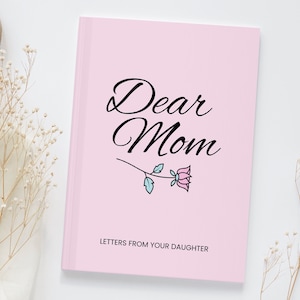 Letters To Mom Journal, Personalized Mama Notebook, Custom Dear Mom Journal, Customized Memory Keepsake Book, Mothers Day Gift From Daughter
