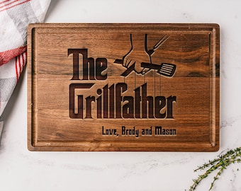 Fathers Day Grilling, Foodie Gift Men, Fathers Day Cutting Board, Custom Cutting Board, Fathers Day Gift, Gift for Him, Gift for Dad, Dad