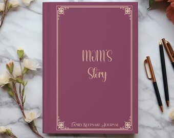 Mom's Story Hardcover Journal: Keepsake Memory Book