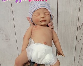 Handmade in USA 12" Micro Preemie Full Body Silicone Baby Doll "Charlotte" or "Carter"