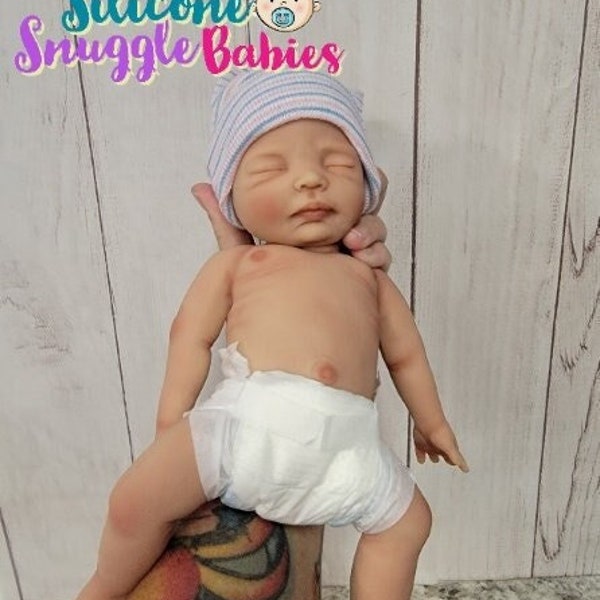 Handmade in USA 12" Micro Preemie Full Body Silicone Baby Doll "Charlotte" or "Carter"