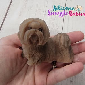 Silicone Maltese Dog Therapy or Gift Children or Adult Full Body