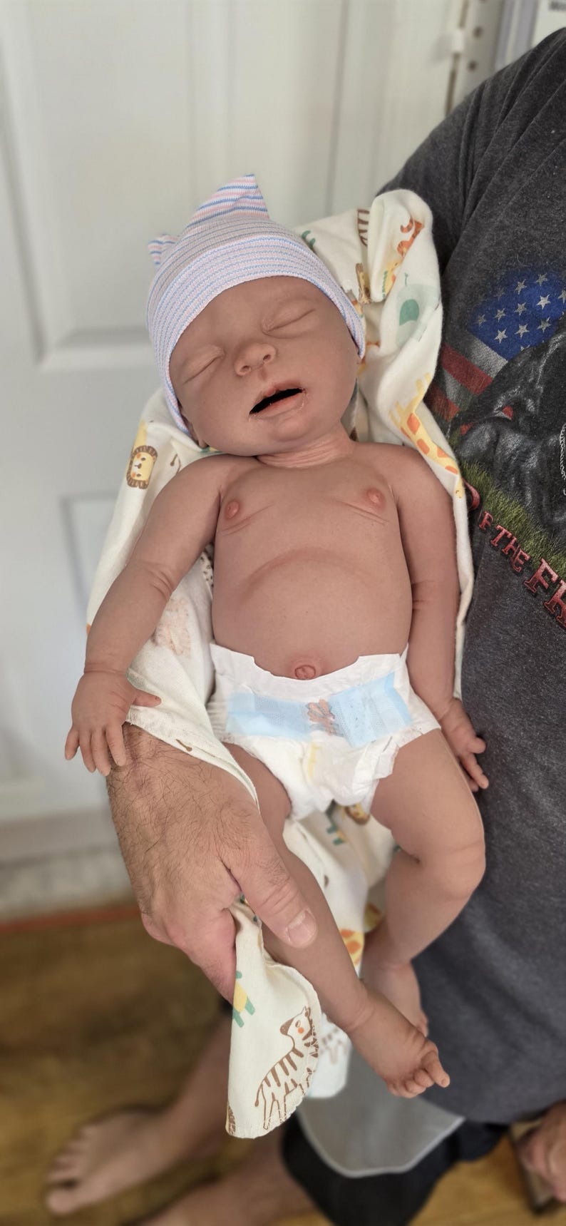 Authentic 22" Silicone Baby Doll "Riley" Enhanced Realism Edition Handmade by Artist image 2