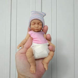 Silicone Baby Girl Doll 7 inch &quot;Willow&quot;