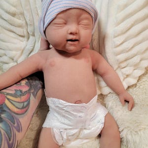 Authentic 18" Silicone Baby Doll "Brianna"  or "Brian" Enhanced Realism Edition Handmade by Artist