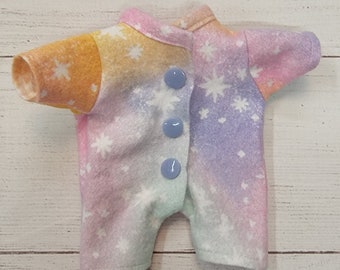 Custom Handmade Baby Doll Flannel Romper